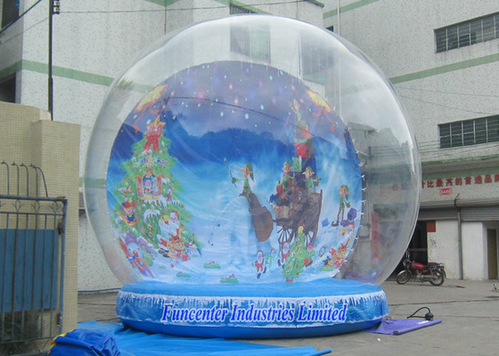 پس زمینه تعطیلات تورم Snow Globe PVC سالم برای رویداد تبلیغاتی
