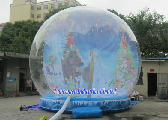 پس زمینه تعطیلات تورم Snow Globe PVC سالم برای رویداد تبلیغاتی