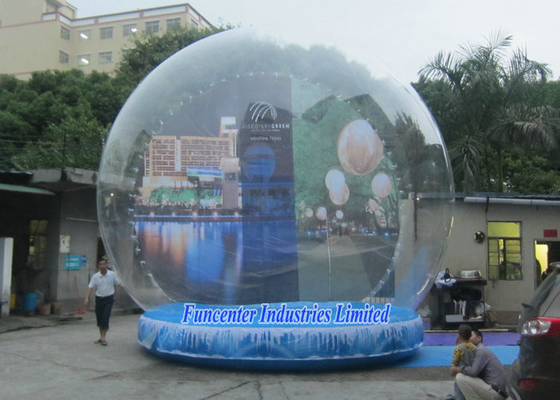 پس زمینه تعطیلات تورم Snow Globe PVC سالم برای رویداد تبلیغاتی