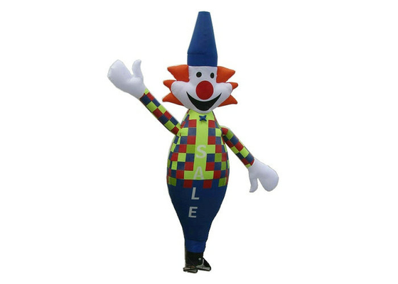4 - 6 متر ارتفاع نشانه های تبلیغاتی بادکنکی Eye Catching Clown Air Dancer