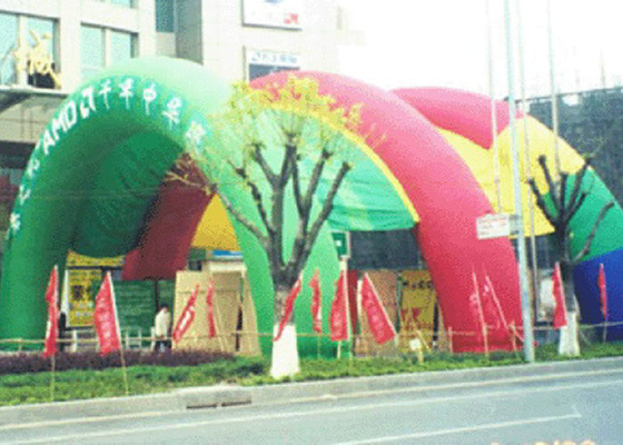 PVC قرمز بیرونی چادر بیرونی پوشش نایلون برای کسب و کار تبلیغات