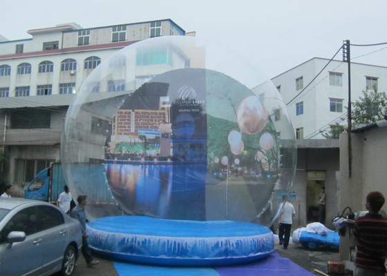 3m - 5m Diameter تورم کریسمس برف Globe خارج از منزل محیط زیست دوستانه