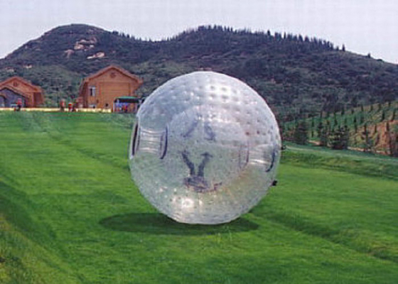 چمن زنی اسباب بازی های بیرونی تورم 2.2m 2.6m Diameter Zorbing Roller Ball Bubble