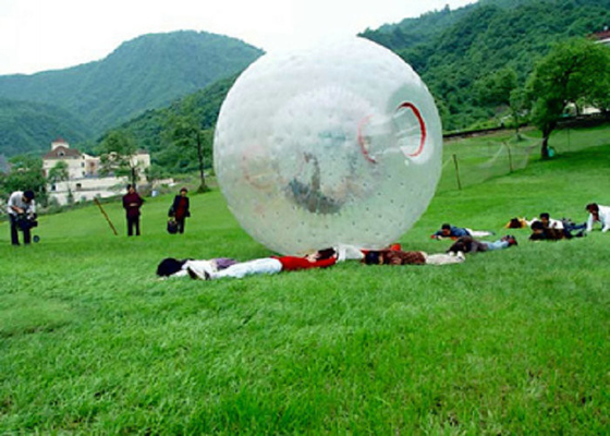 چمن زنی اسباب بازی های بیرونی تورم 2.2m 2.6m Diameter Zorbing Roller Ball Bubble