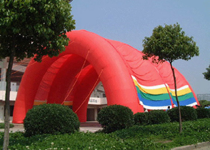 PVC قرمز بیرونی چادر بیرونی پوشش نایلون برای کسب و کار تبلیغات